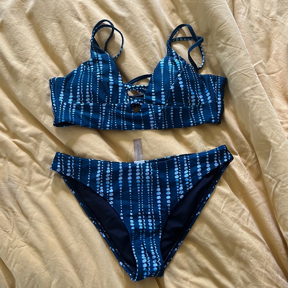 Cupshe Dream Space Lace Up Bikini